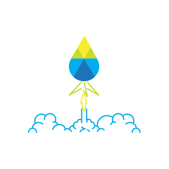 Launching rocket icon