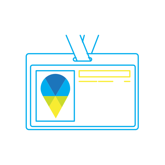 ID badge icon