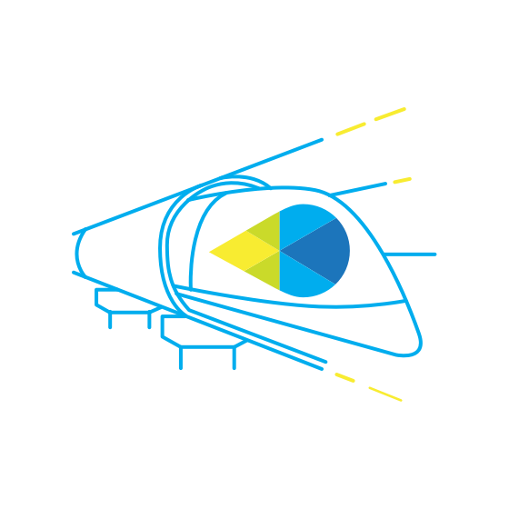 High-speed train icon