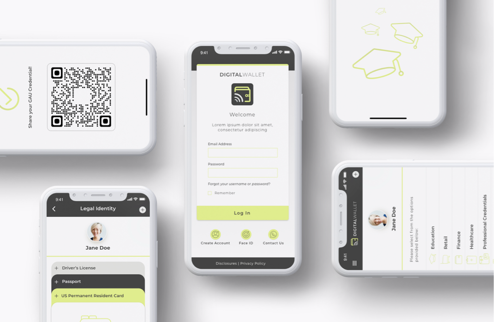 DHS Digital Wallet — credential UI on mobile